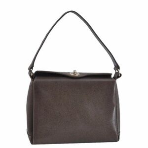 Vintage Gucci Dark Brown Leather Shoulder Bag